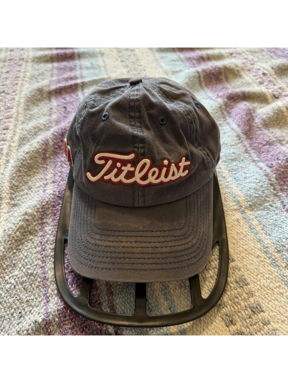 Vintage 90s/00s USA Titleist USA Blue Hat Cap American Flag Adjustable OSFA